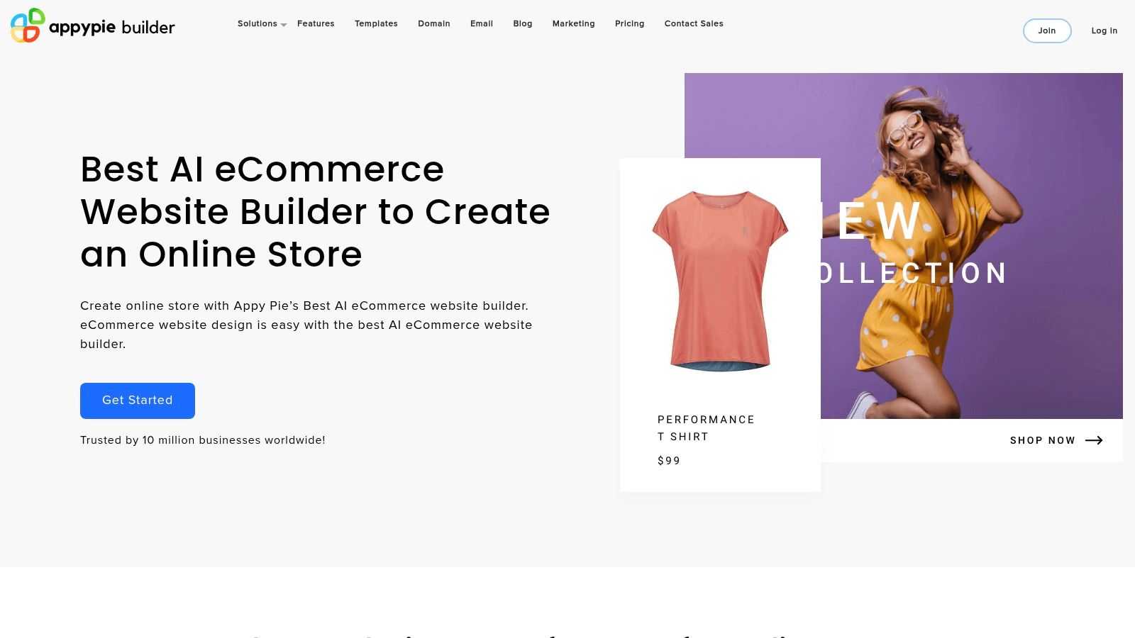 Appy Pie's E-commerce Website Builder