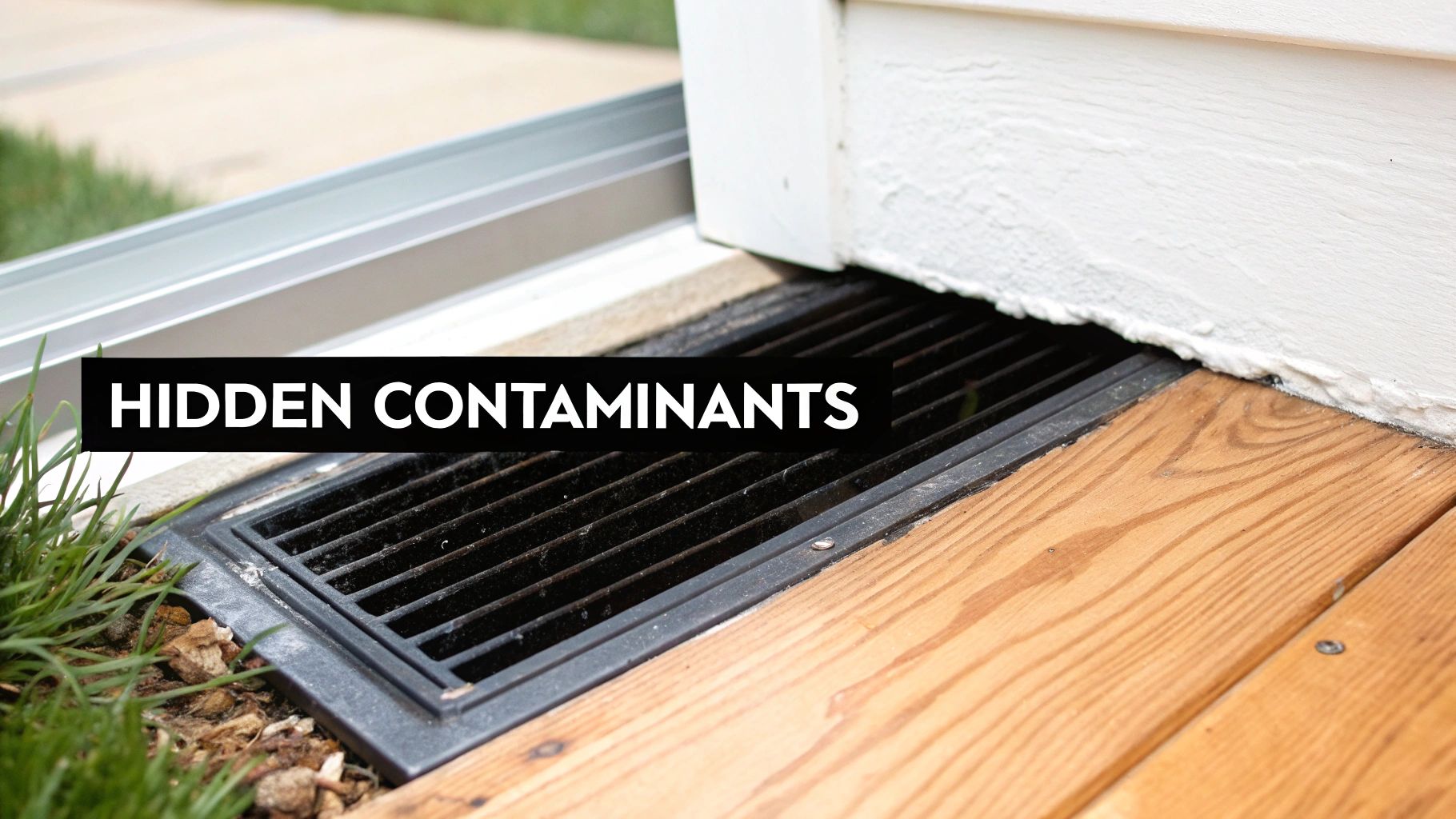 Air Duct Interior Showing Dust and Debris