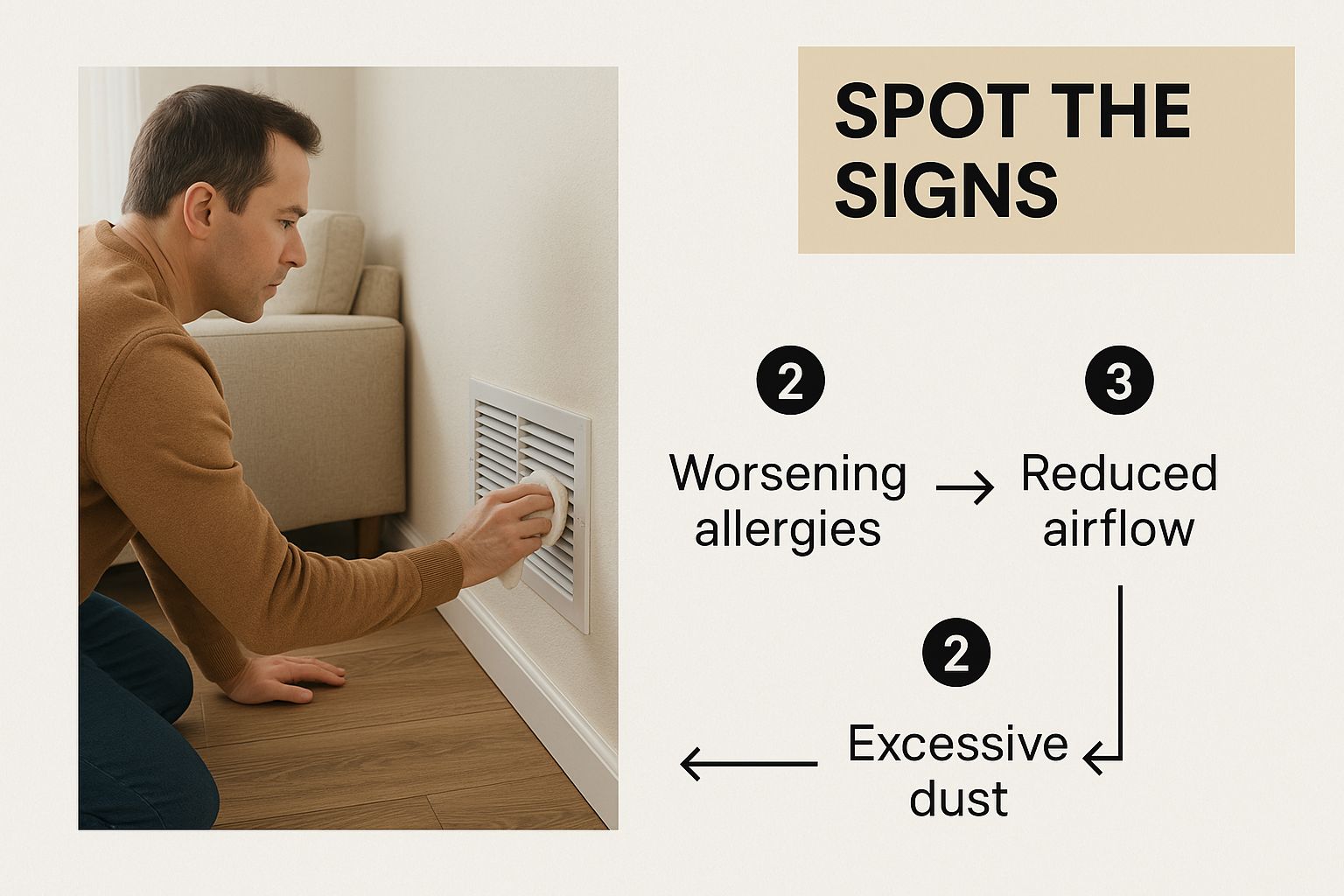 Infographic about duct cleaning near me