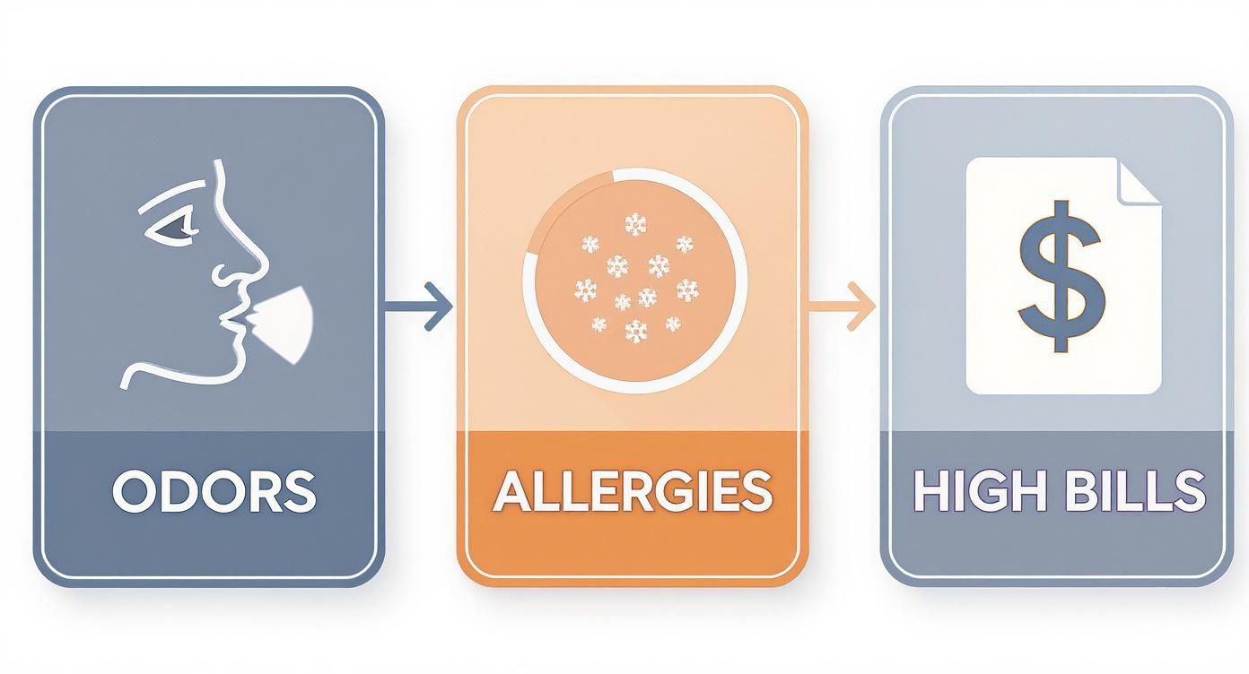 Infographic about air duct cleaning company