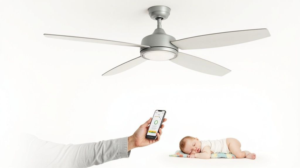 Integrated LED ceiling fan lighting