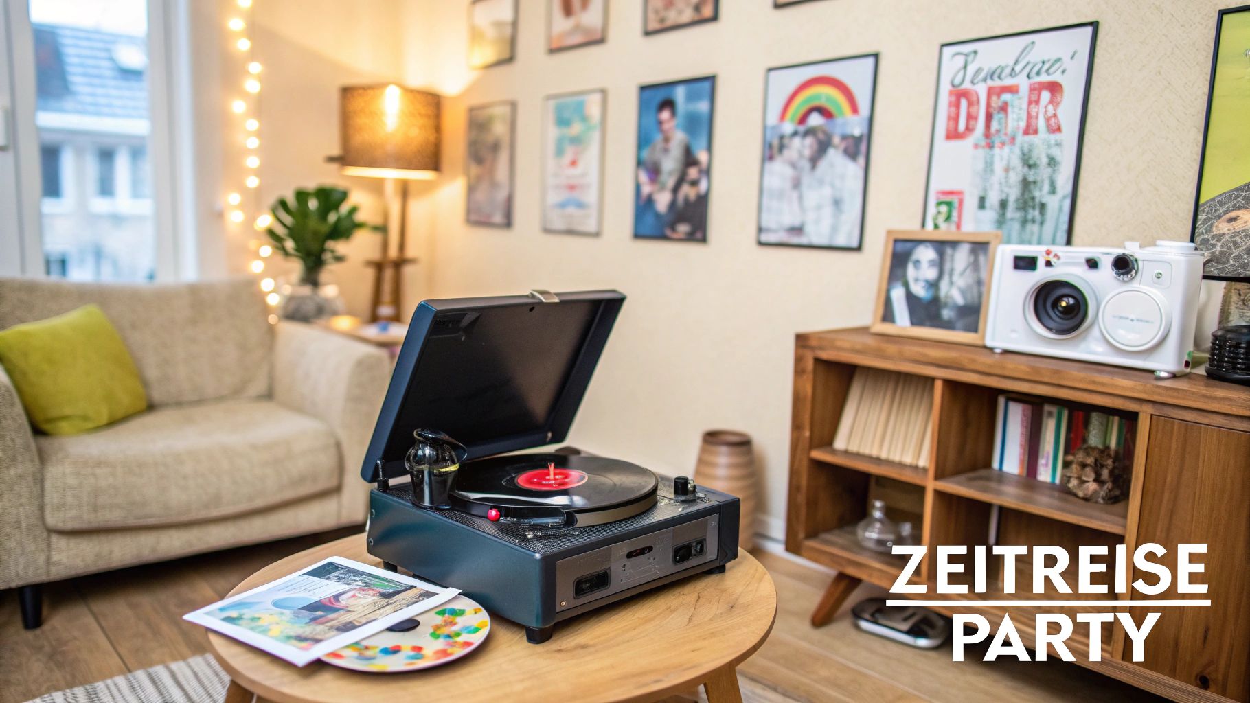 Nostalgische Zeitreise-Party