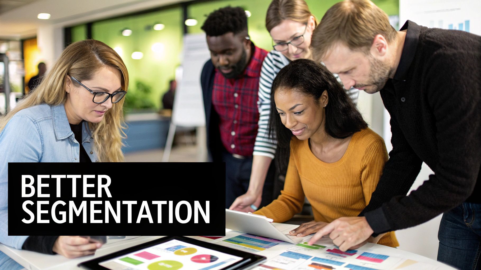 A marketer analyzing complex data charts on a computer screen.