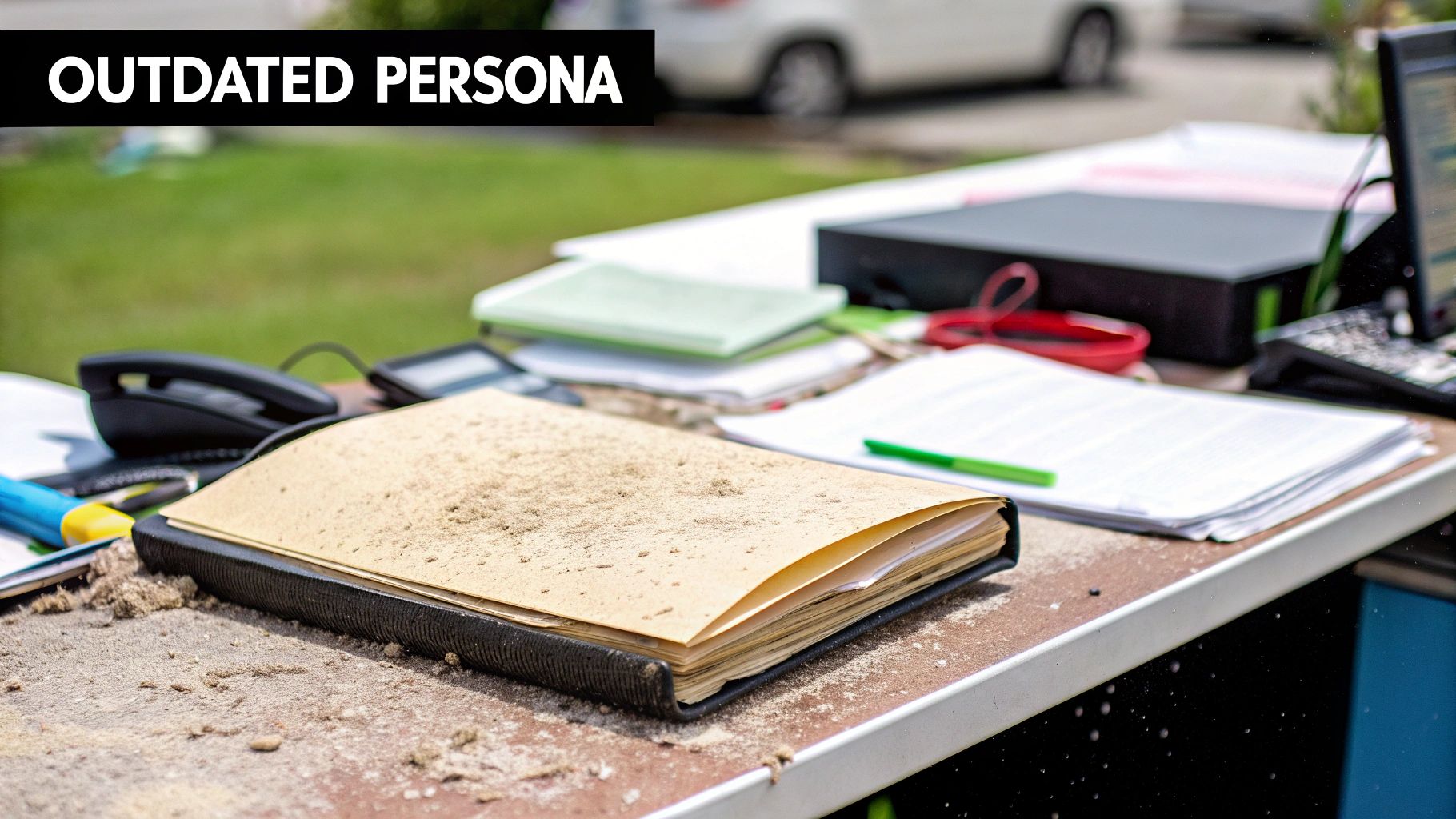 A group of diverse professionals collaborating around a table, indicating the process of gathering research for buyer personas.
