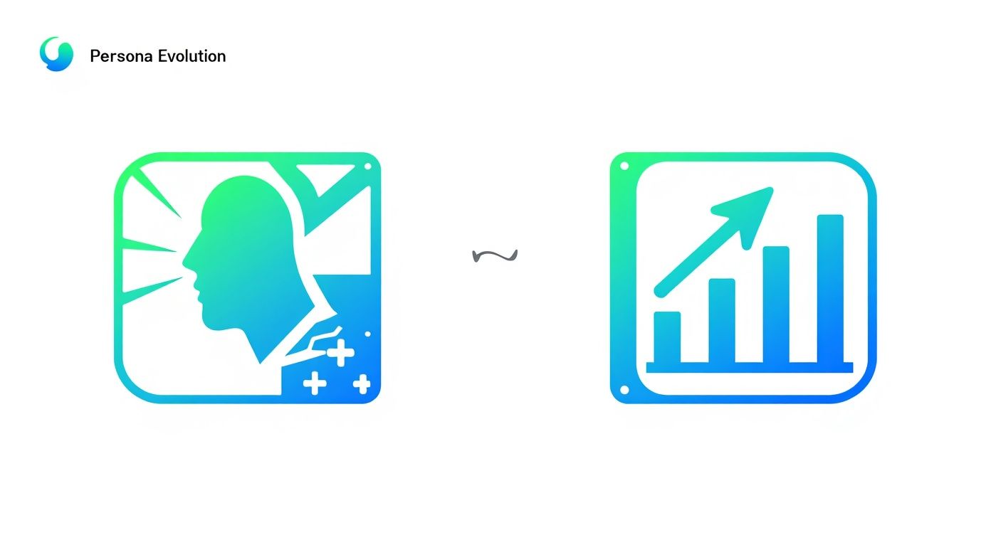 Infographic about how to create buyer personas