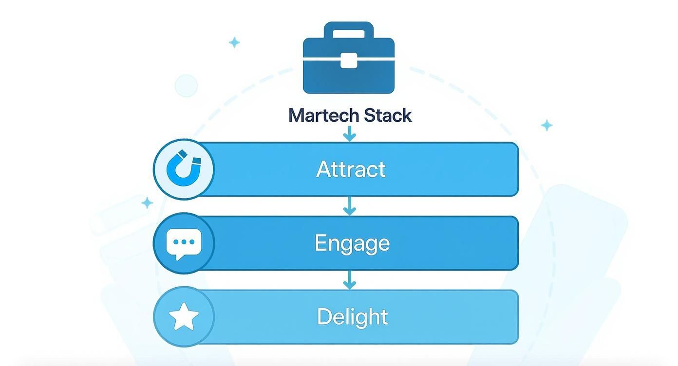 Infographic about marketing technology stack