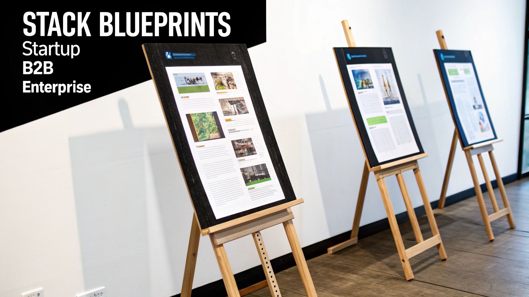 Diagram showing different martech stack examples