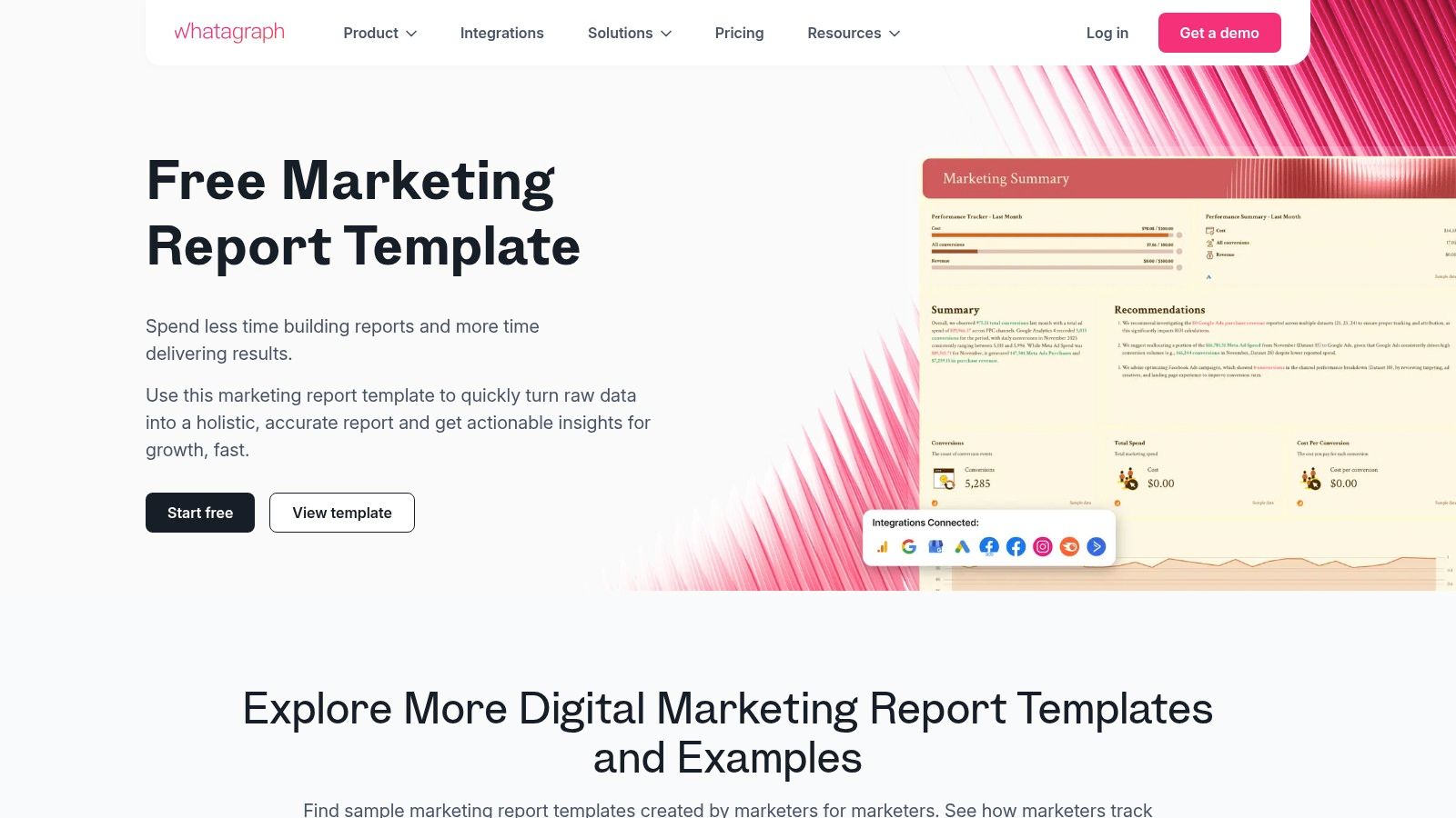 Whatagraph — Automated Marketing Report Templates and Examples