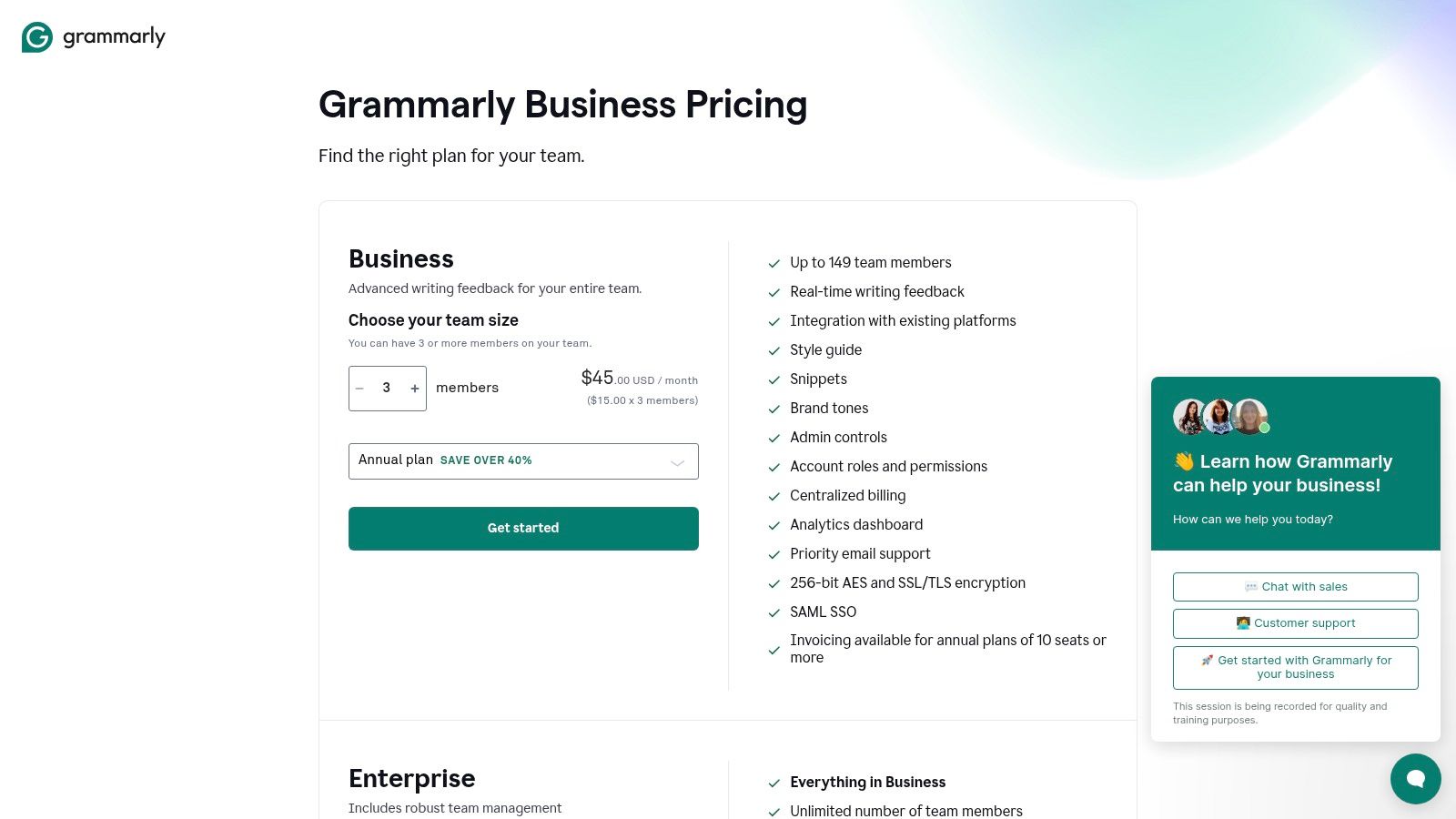 Grammarly Business