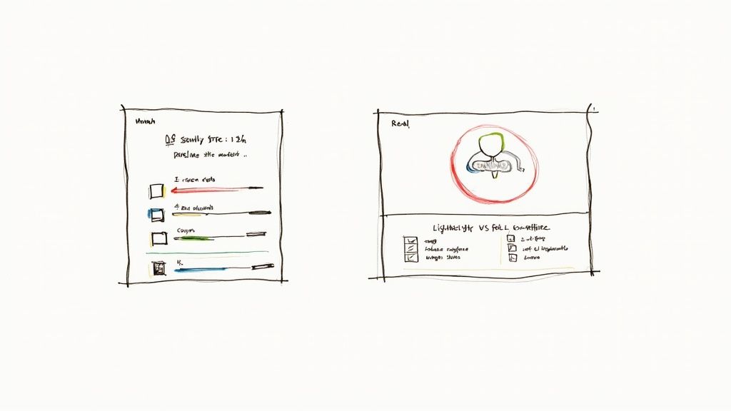 A person adjusting controls on a digital interface, symbolizing the fine-tuning of download settings.