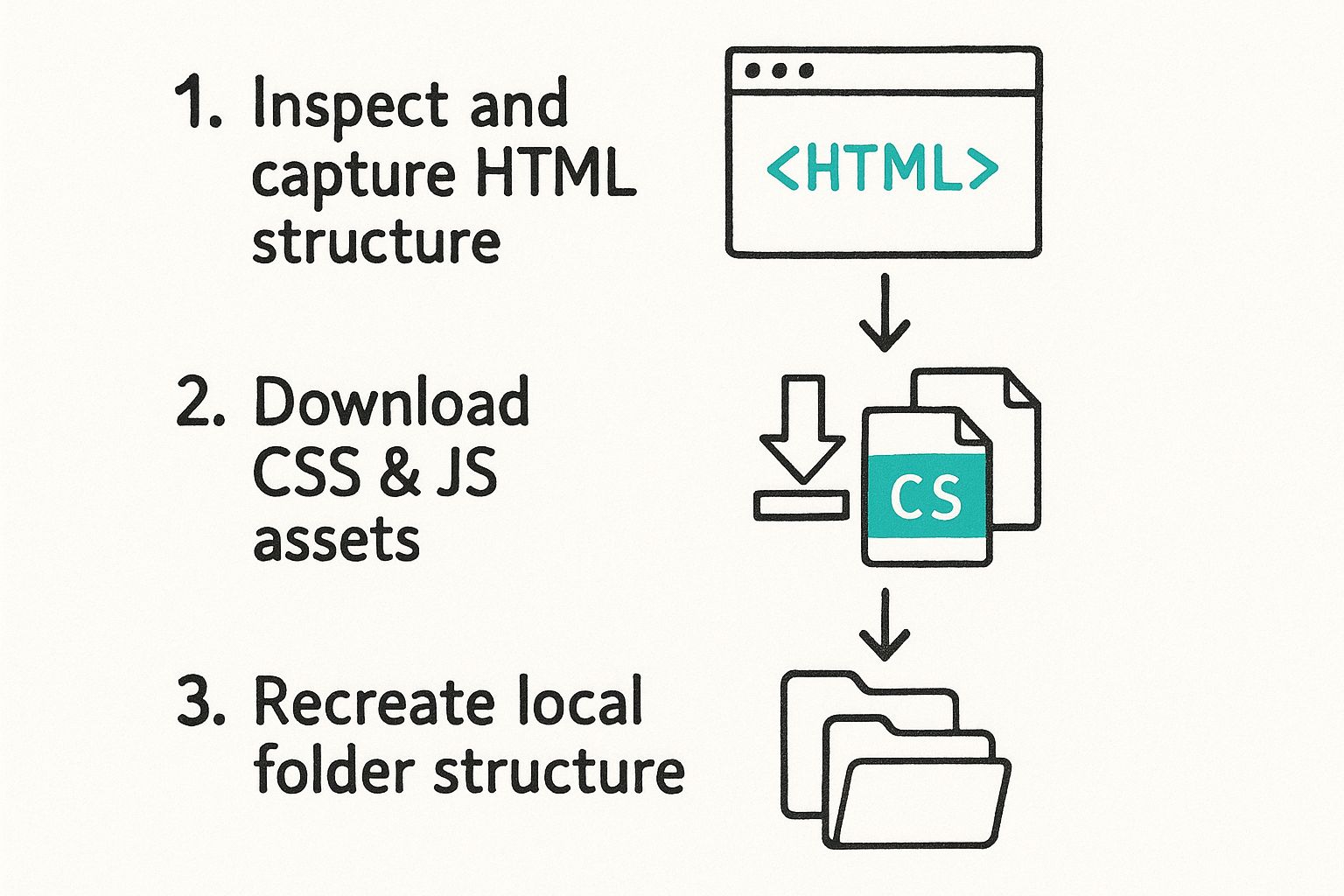 Infographic about how to clone a site