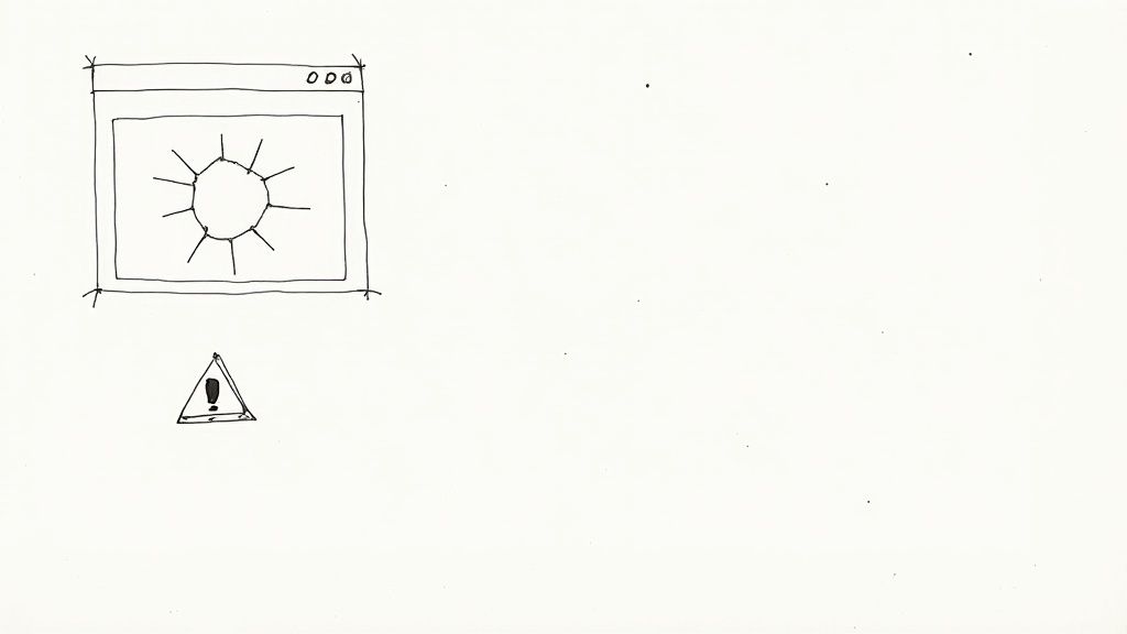 A digital illustration showing a red 'X' over a broken file icon, symbolizing a download error.