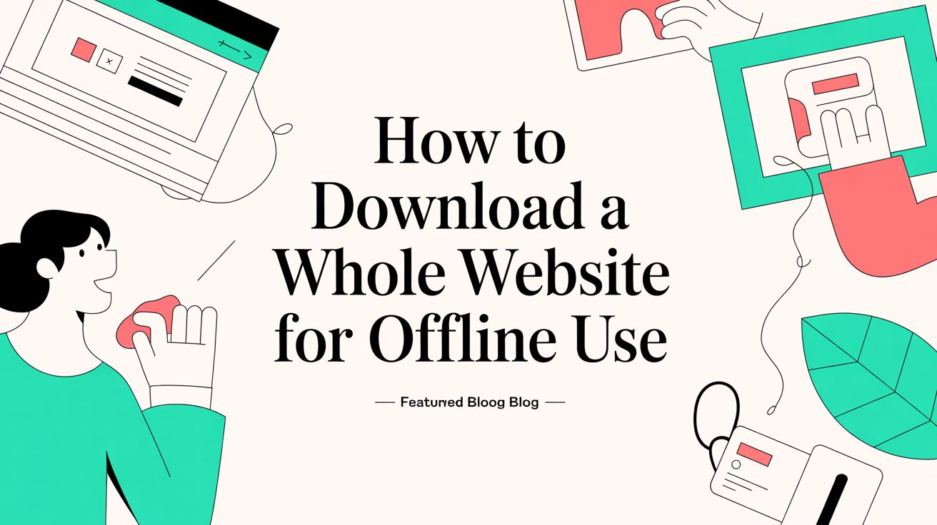 How to Download a Whole Website for Offline Use