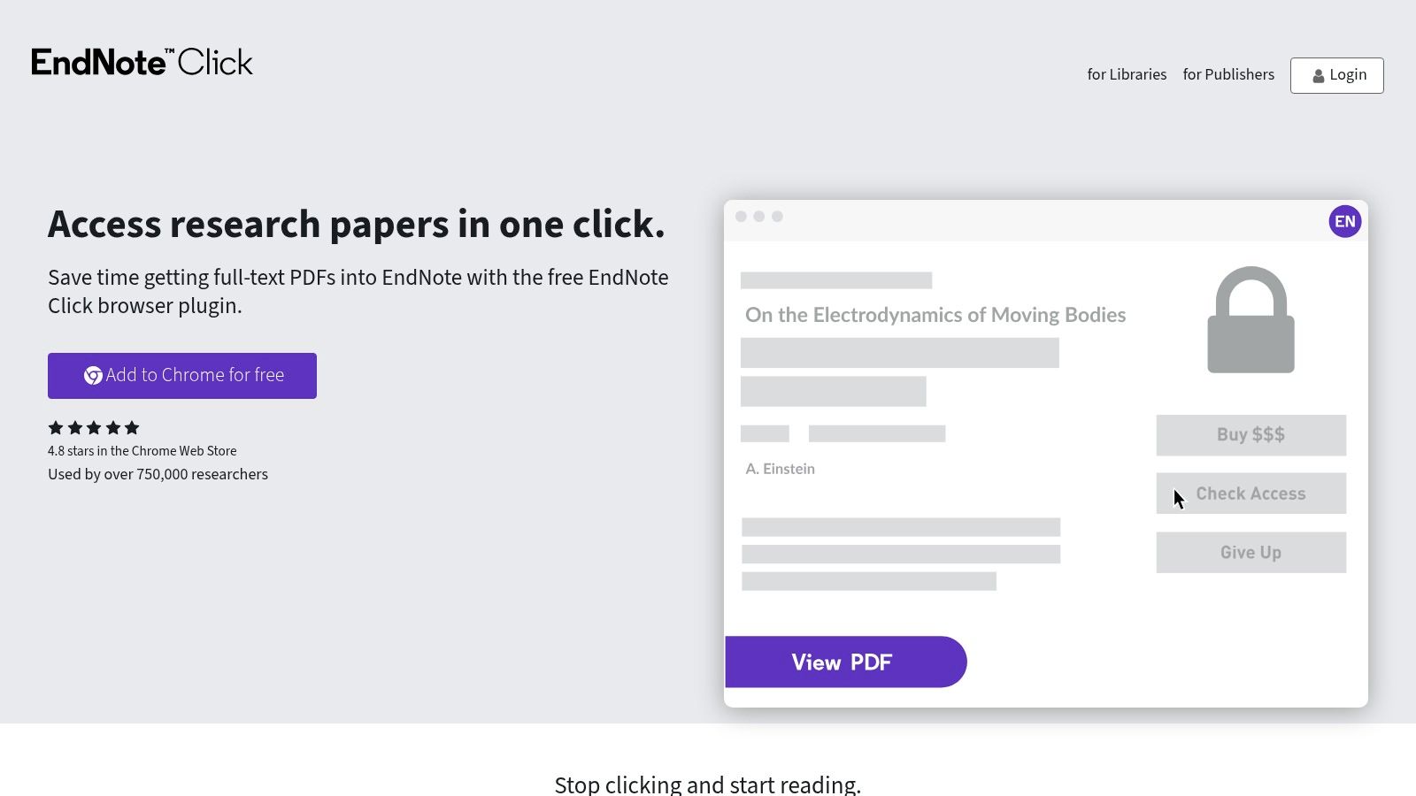 EndNote Click (formerly Kopernio)