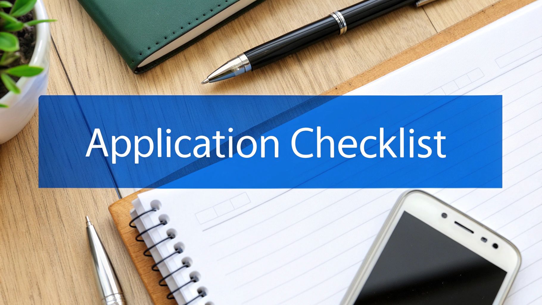 Person filling out an application form at a desk