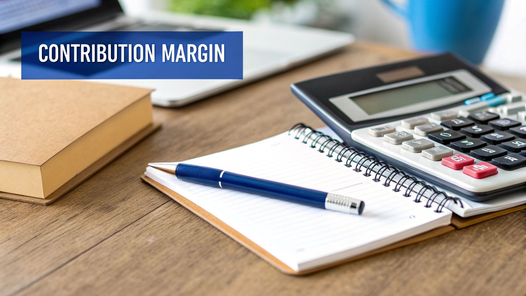 Formulas for calculating profit on a whiteboard