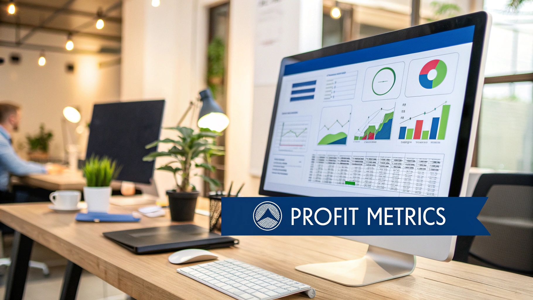 A dashboard showing key profitability metrics like CLV and NPS