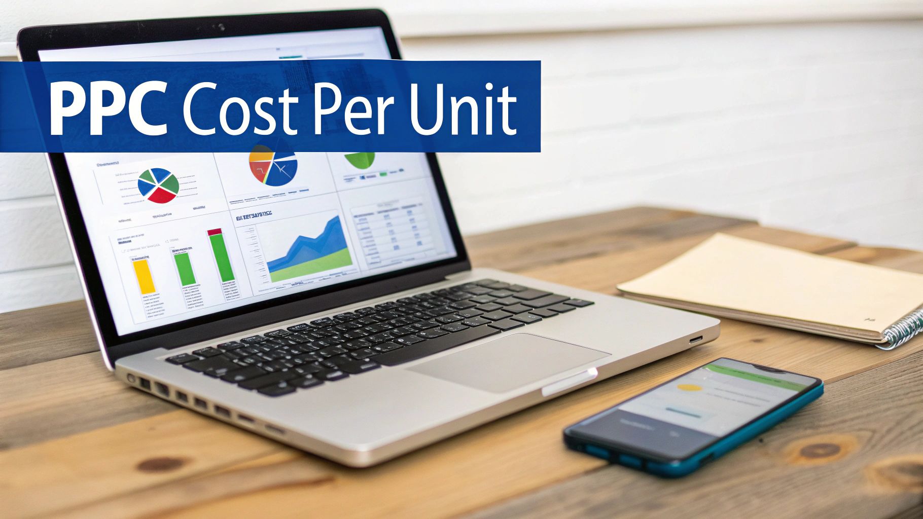 Chart showing PPC spend integration into unit economics