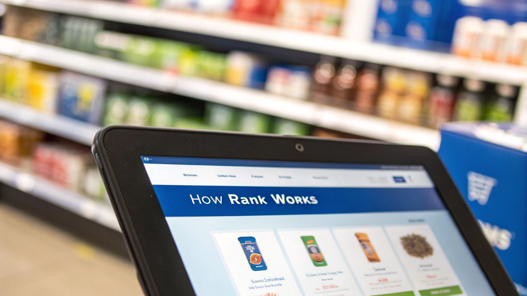 A diagram showing the various interconnected factors of the Amazon ranking algorithm.