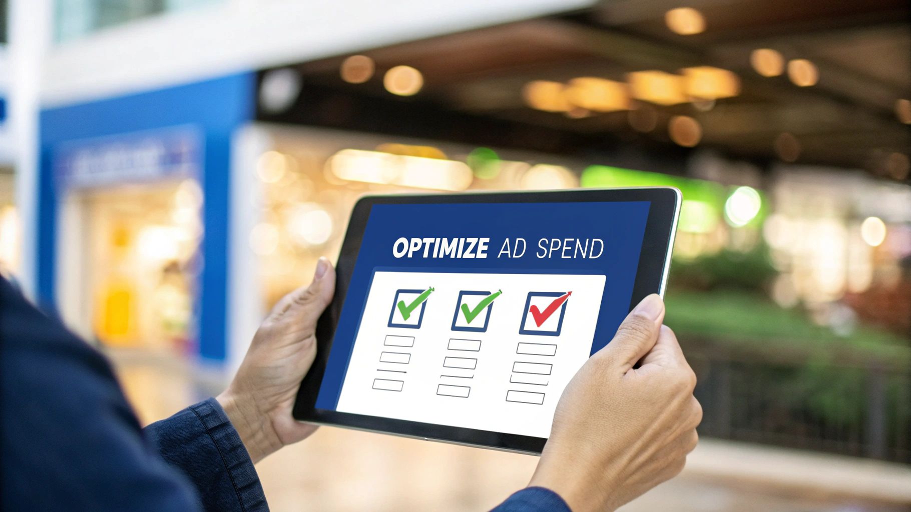 A person using a laptop to analyze charts and data on an Amazon advertising dashboard, symbolizing strategic optimization of ad spend.