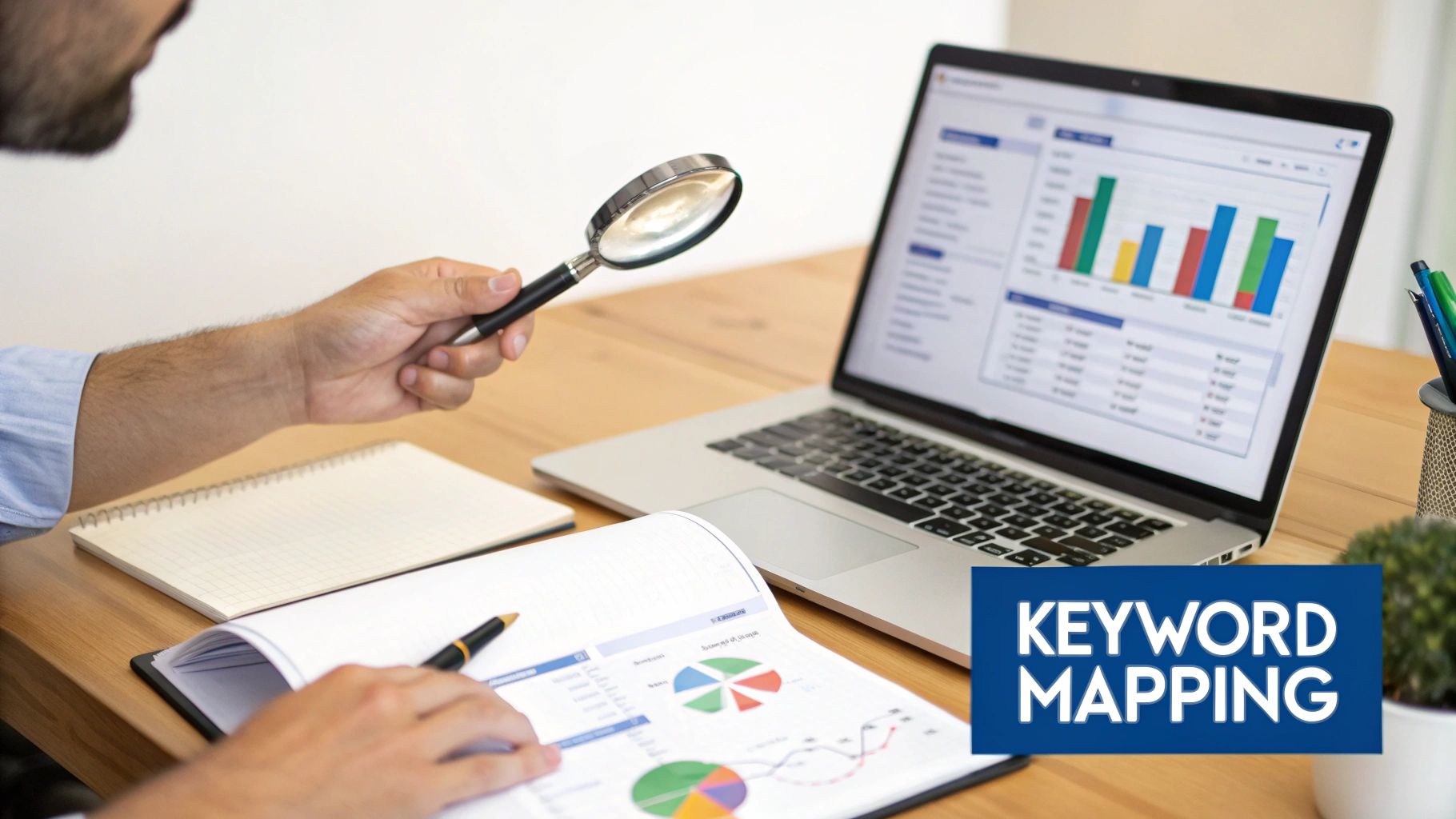 Image showing keyword mapping process