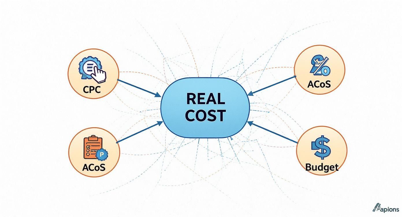 Infographic about cost of amazon advertising