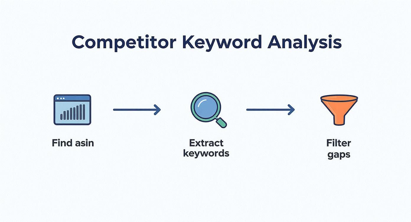 Infographic about best amazon keywords