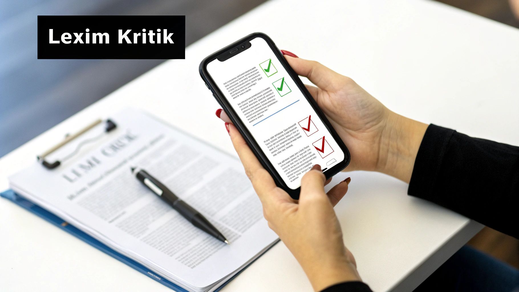 Një person që mban një lupë mbi një gazetë, duke simbolizuar leximin kritik dhe verifikimin e fakteve