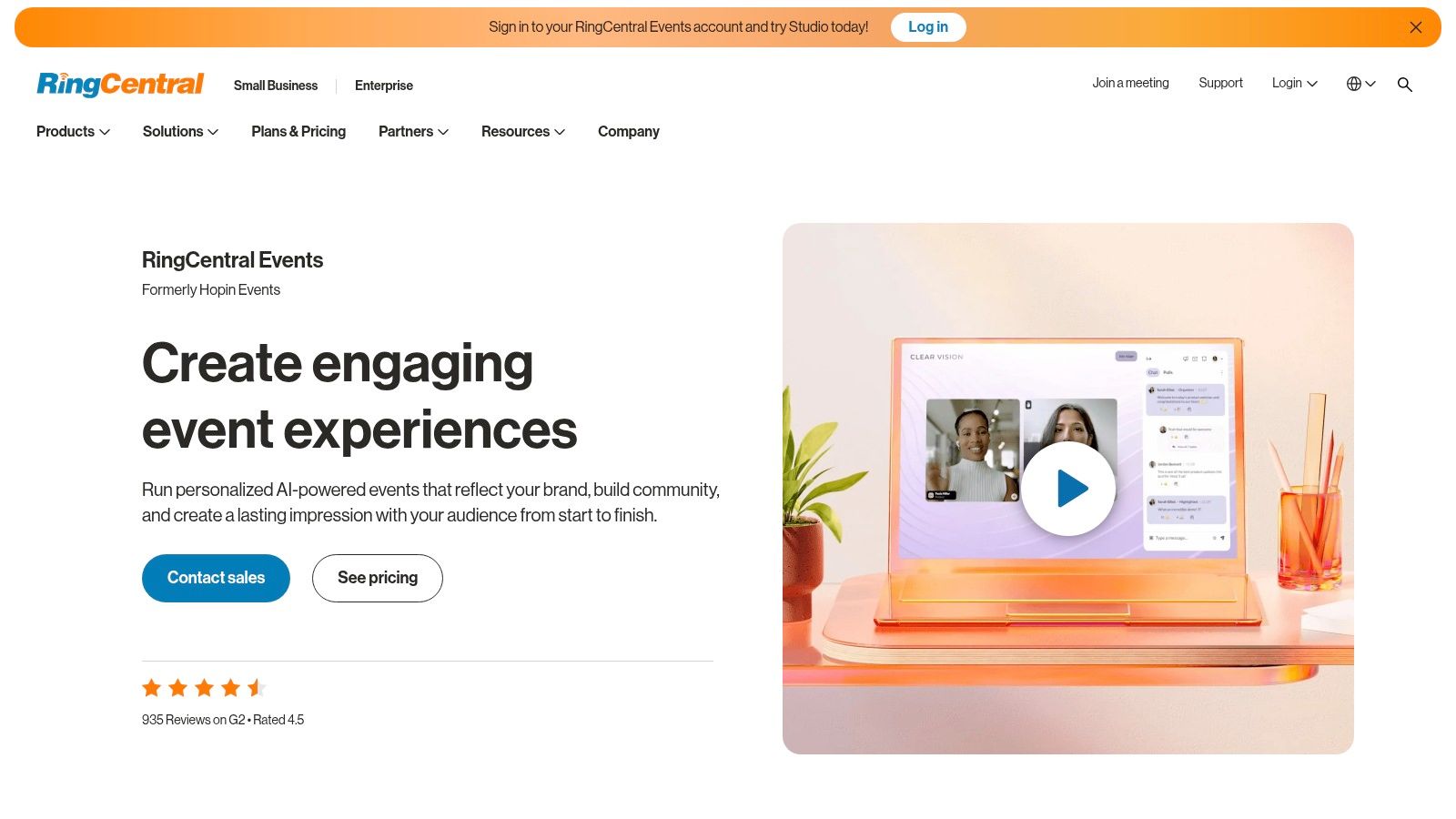 RingCentral Events (formerly Hopin)