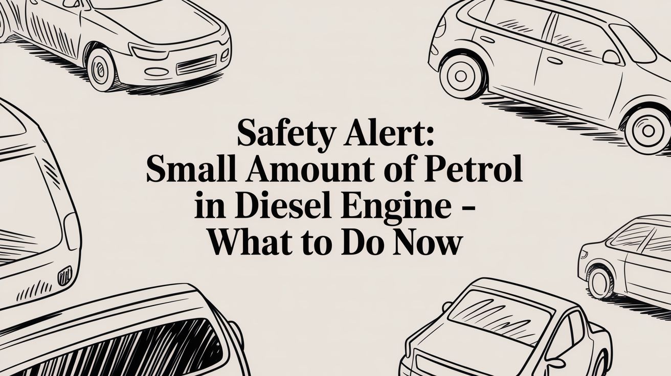 Safety Alert: small amount of petrol in diesel engine - what to do now