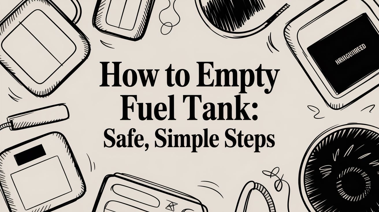 how to empty fuel tank