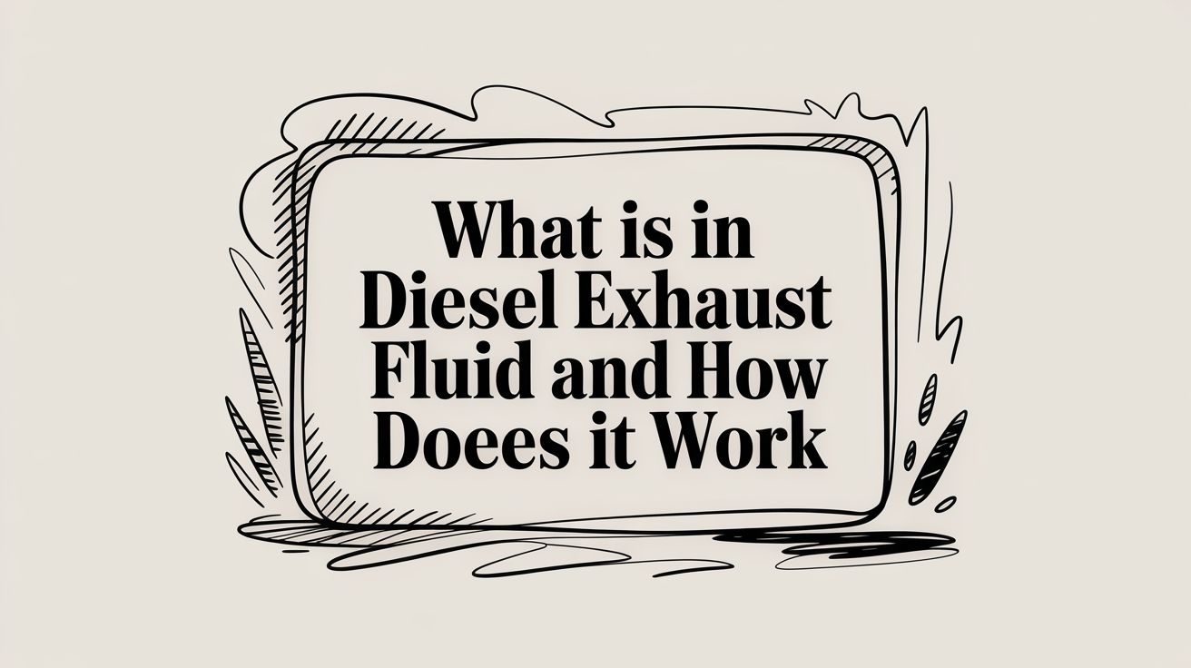 What Is in Diesel Exhaust Fluid and How Does It Work