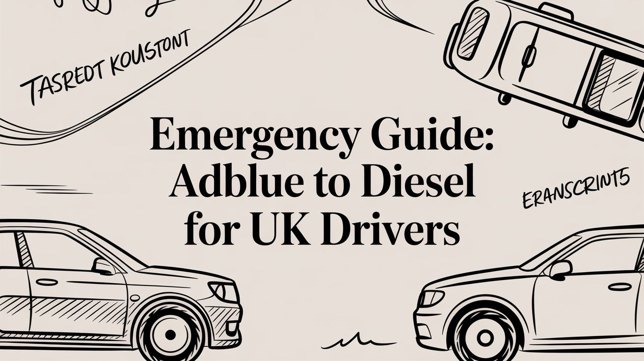 Emergency Guide: adblue to diesel for UK drivers