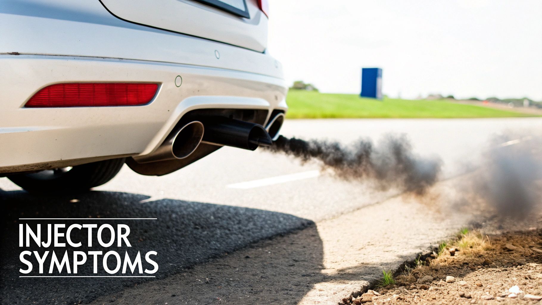 A mechanic inspecting a diesel engine's fuel system.