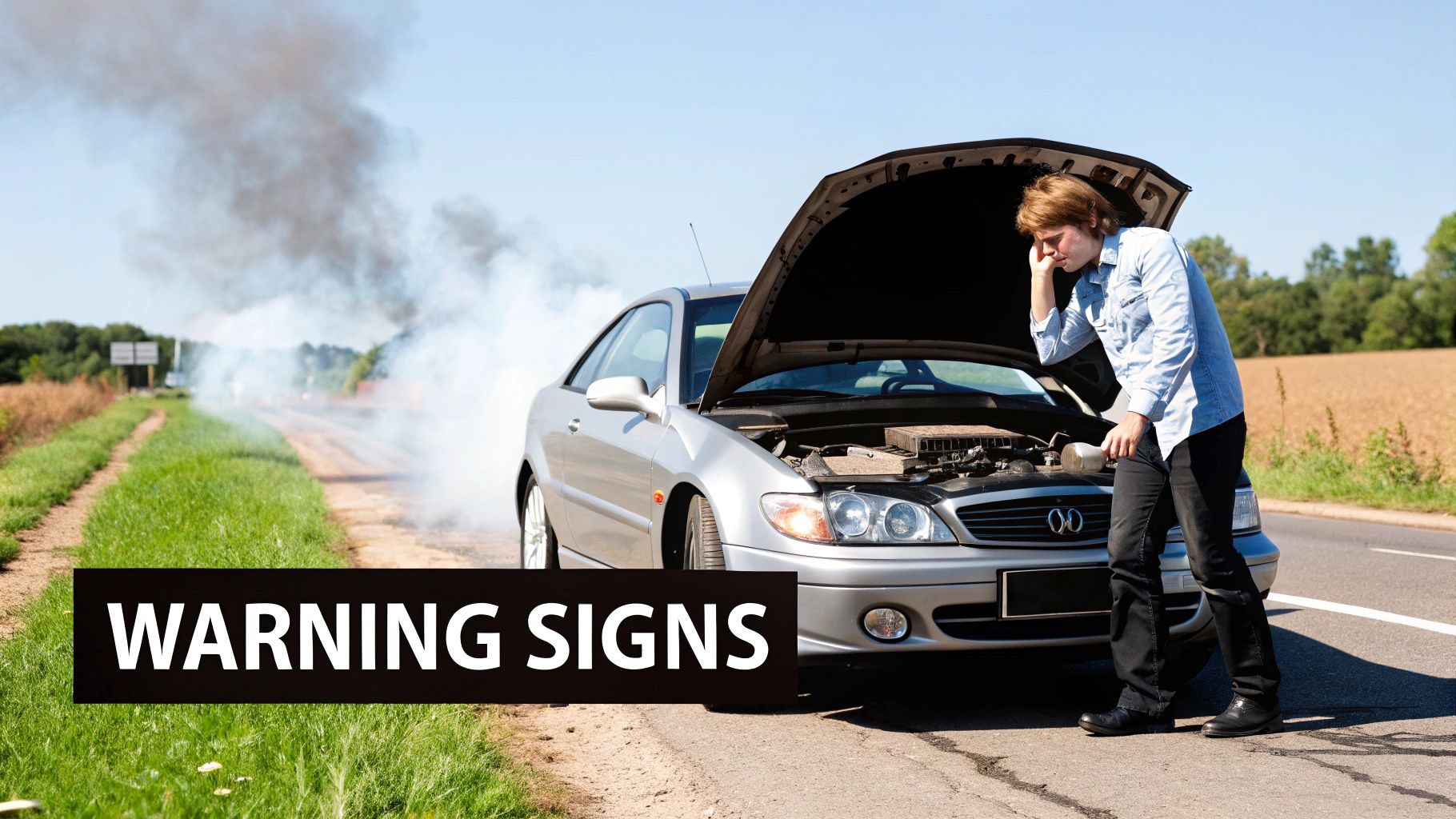 A professional technician wearing gloves, using specialised equipment to drain fuel from a car's tank.