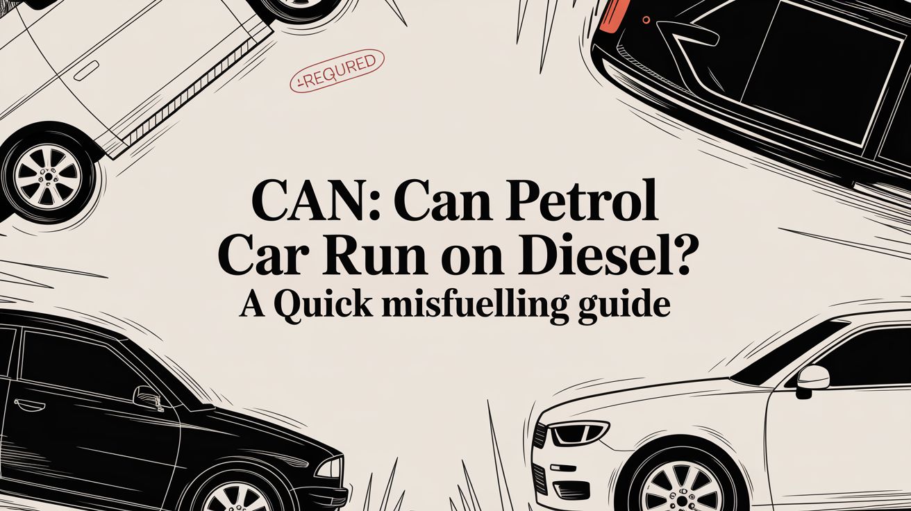 Can: can petrol car run on diesel? A Quick Misfuelling Guide