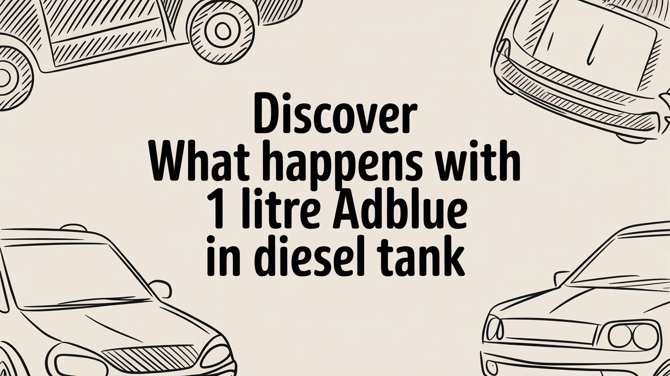 Discover What Happens with 1 litre adblue in diesel tank