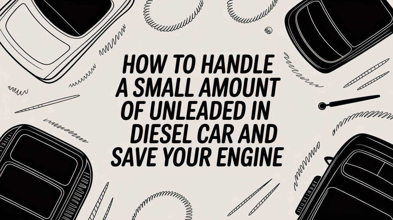 How to Handle a small amount of unleaded in diesel car and Save Your Engine
