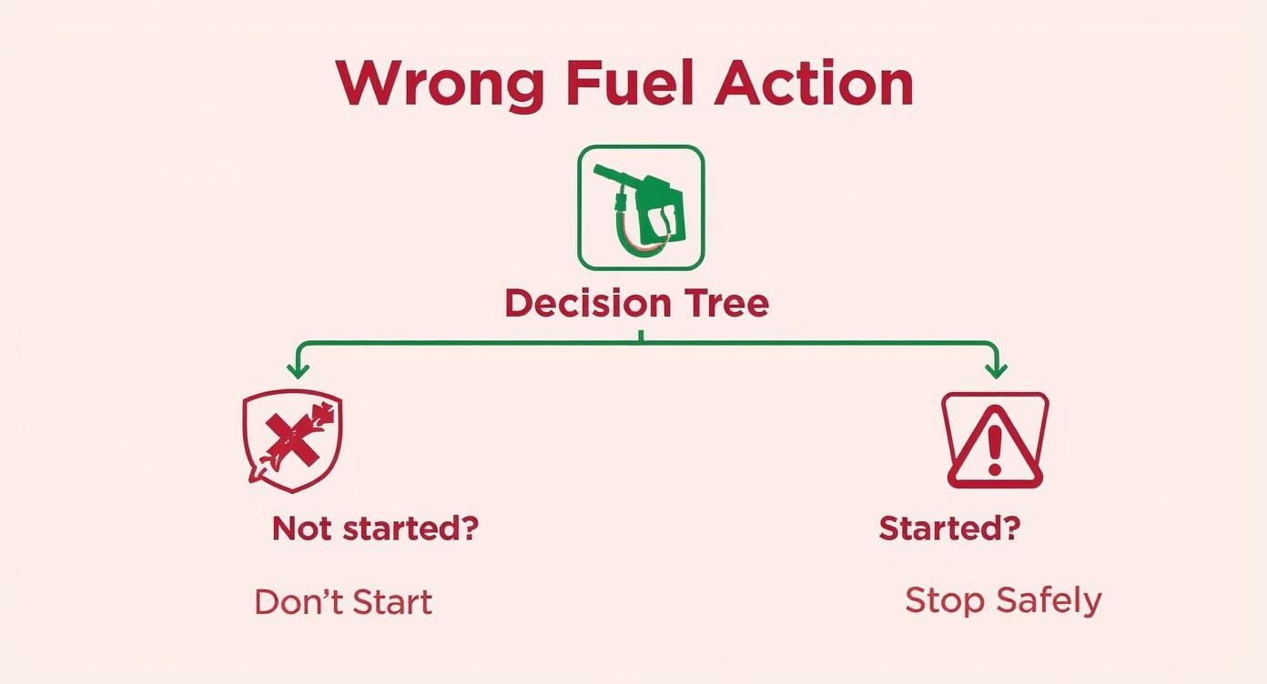 Infographic about wrong fuel in my car