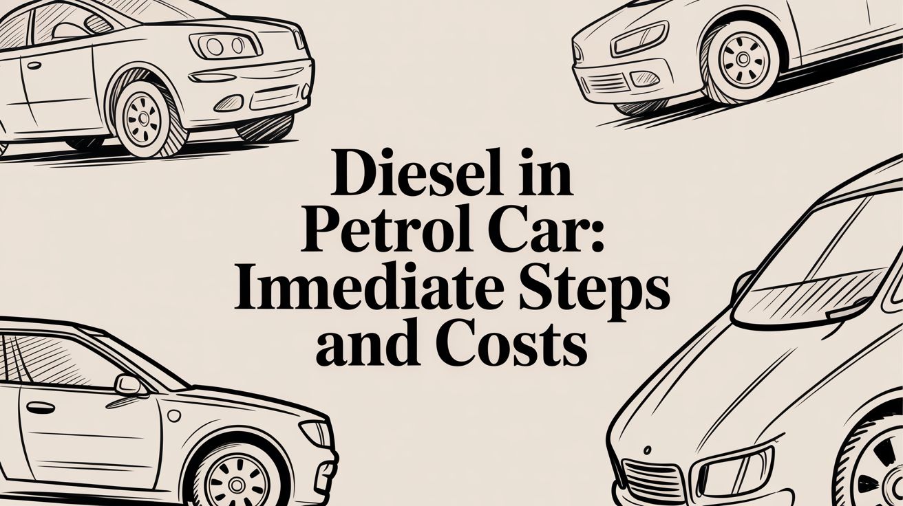 diesel in petrol car: Immediate steps and costs