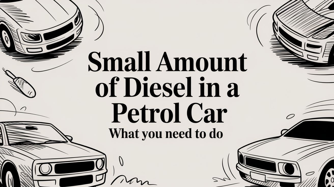 Small Amount of Diesel in a Petrol Car What You Need to Do