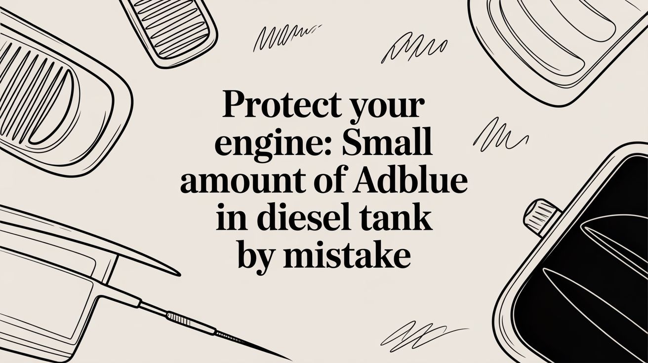 Protect Your Engine: small amount of adblue in diesel tank by mistake
