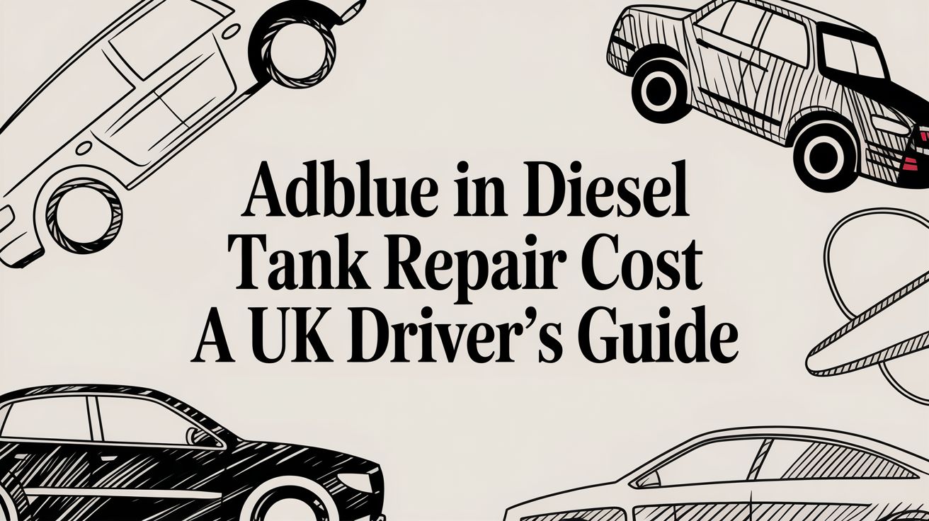 AdBlue in Diesel Tank Repair Cost A UK Driver's Guide