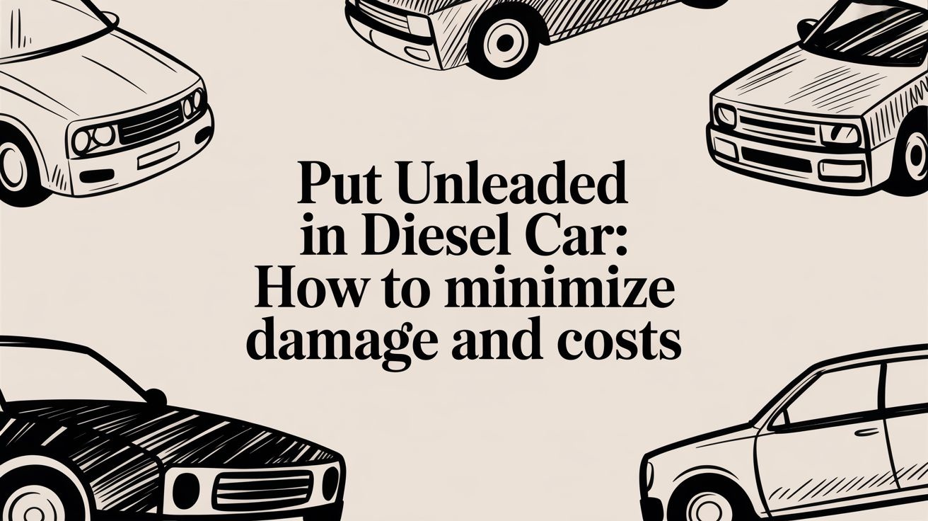 Put unleaded in diesel car: How to minimize damage and costs
