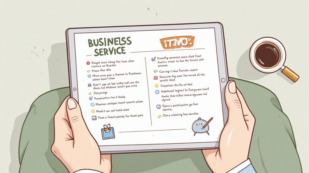 A contractor happily talking to a customer, representing a successful business transformation.