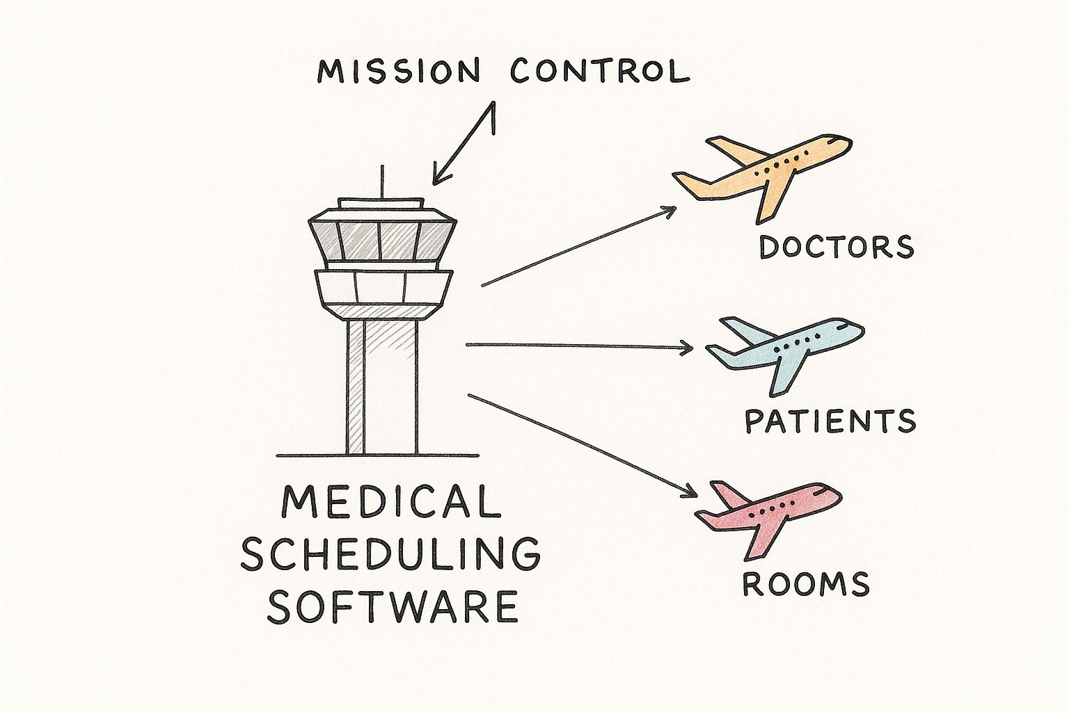 Infographic about medical office scheduling software
