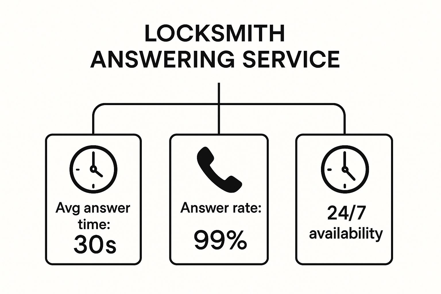 Infographic about locksmith answering service
