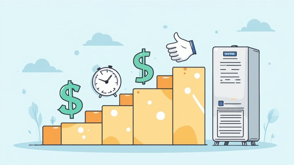 A concerned customer making a late-night emergency call to an HVAC service