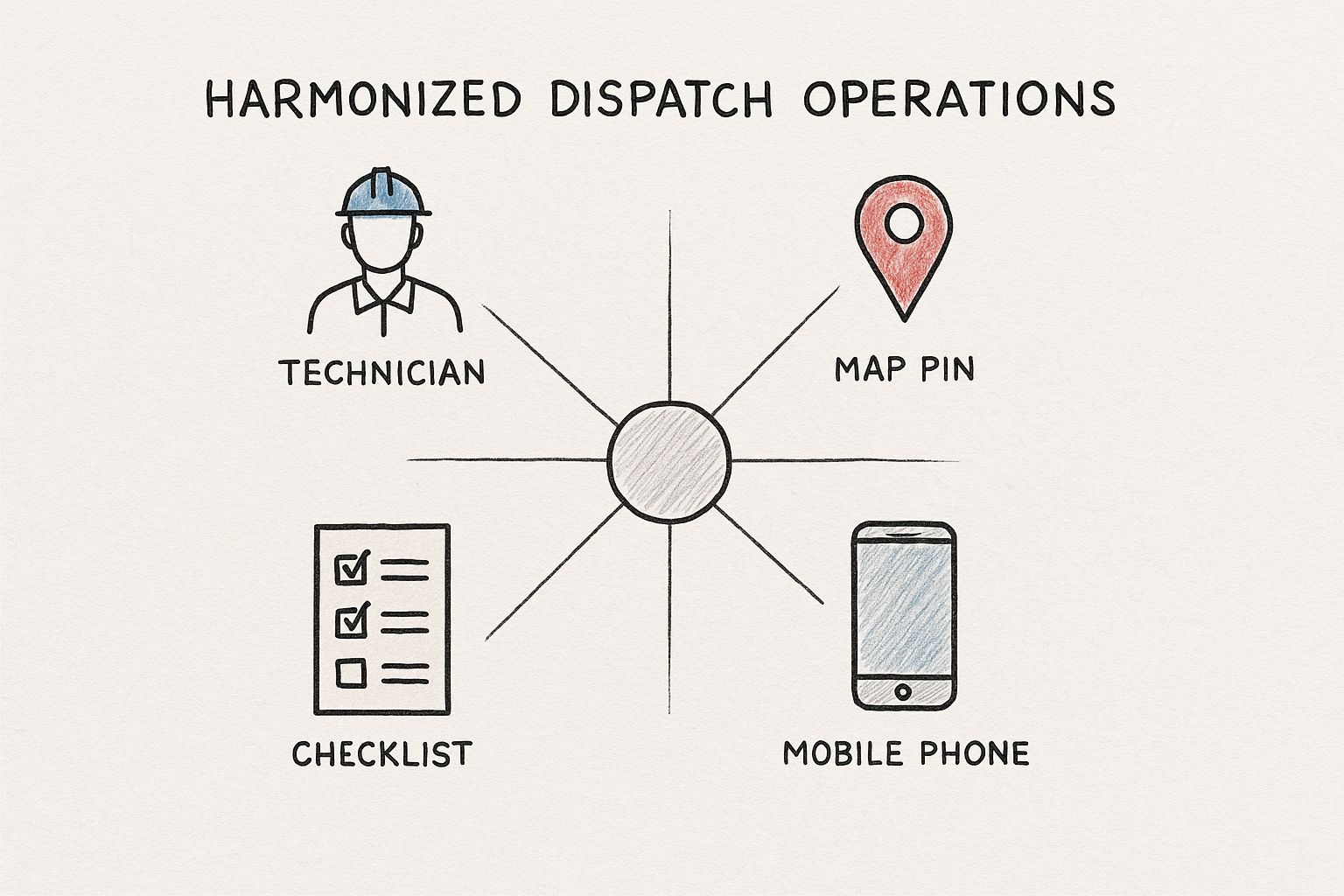 Infographic about dispatch software for service companies