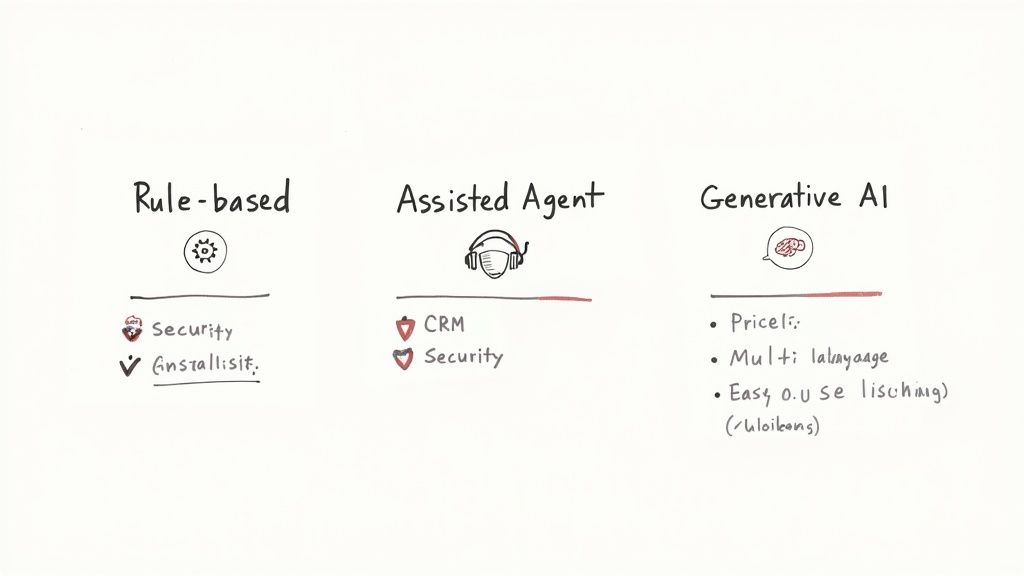 An AI chatbot interface on a laptop, showing a seamless and fast customer interaction.